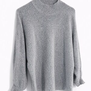 Lulu's Cozy Gray Turtleneck Sweater